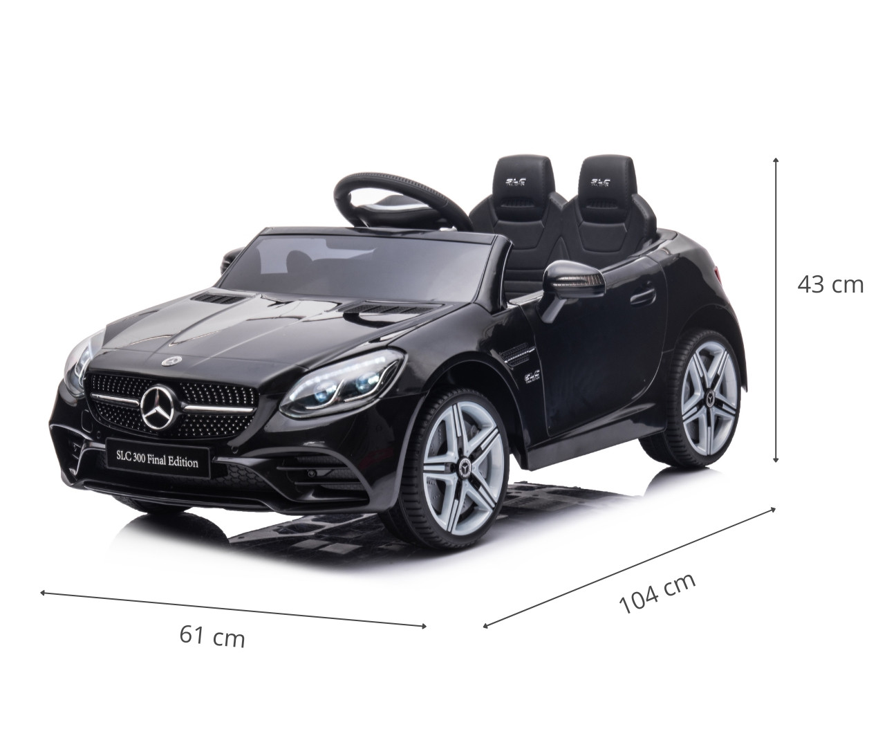 Elektrické autíčko Mercedes-Benz SLC černé
