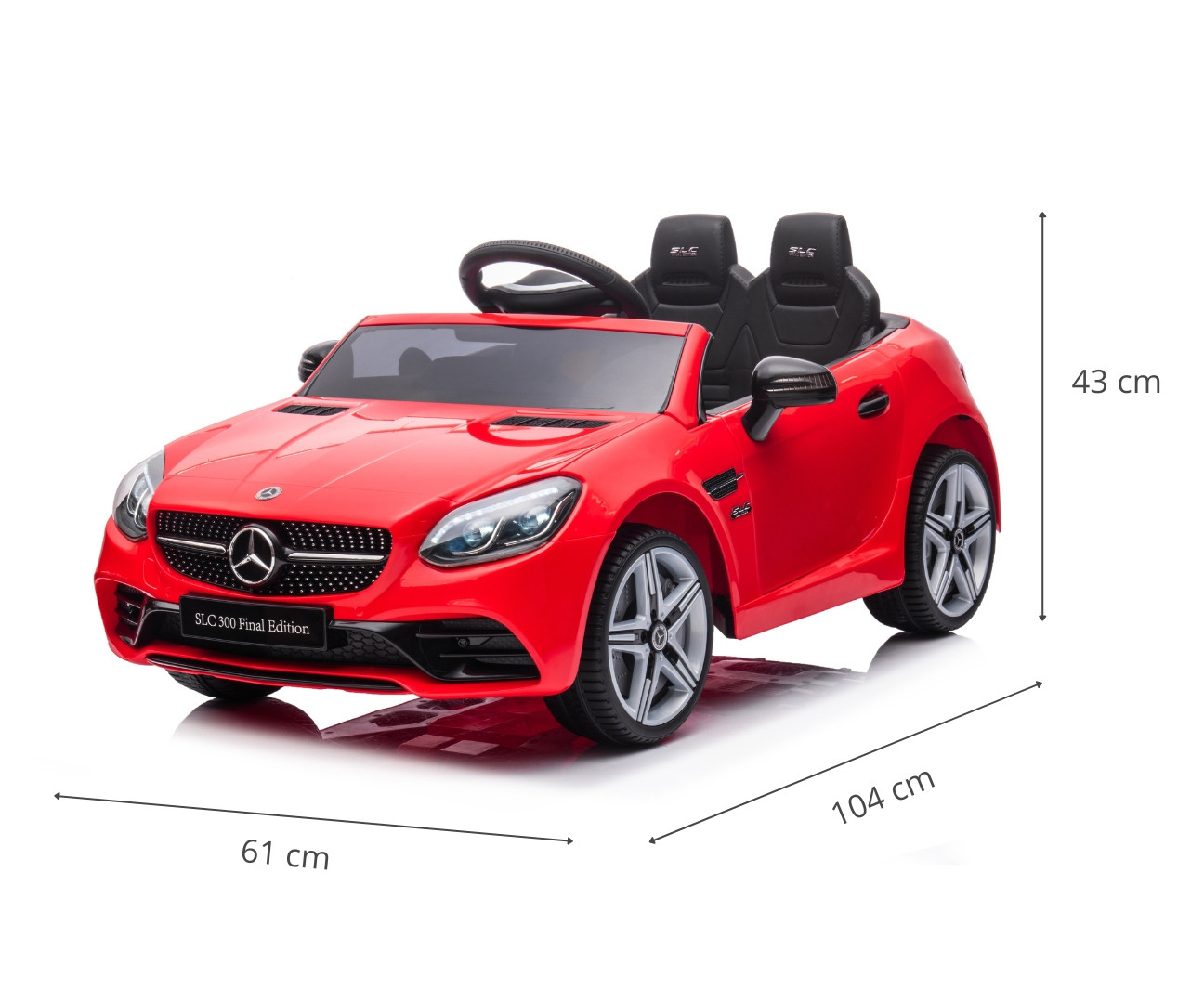 Elektrické autíčko Mercedes-Benz SLC červené