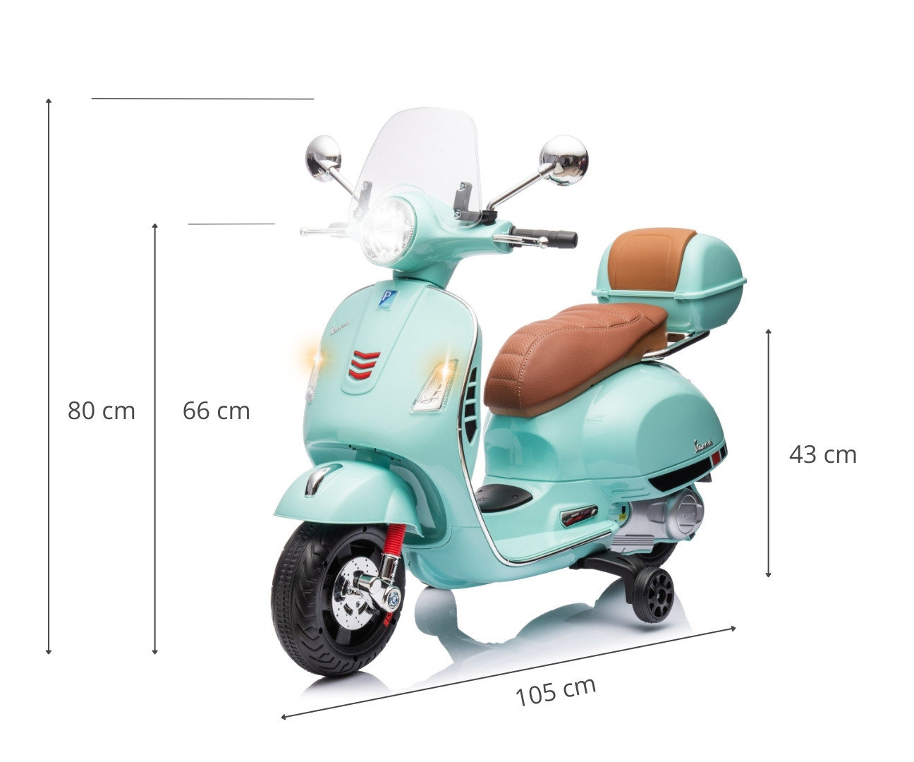 Elektrický skútr Vespa GTS Super mátový