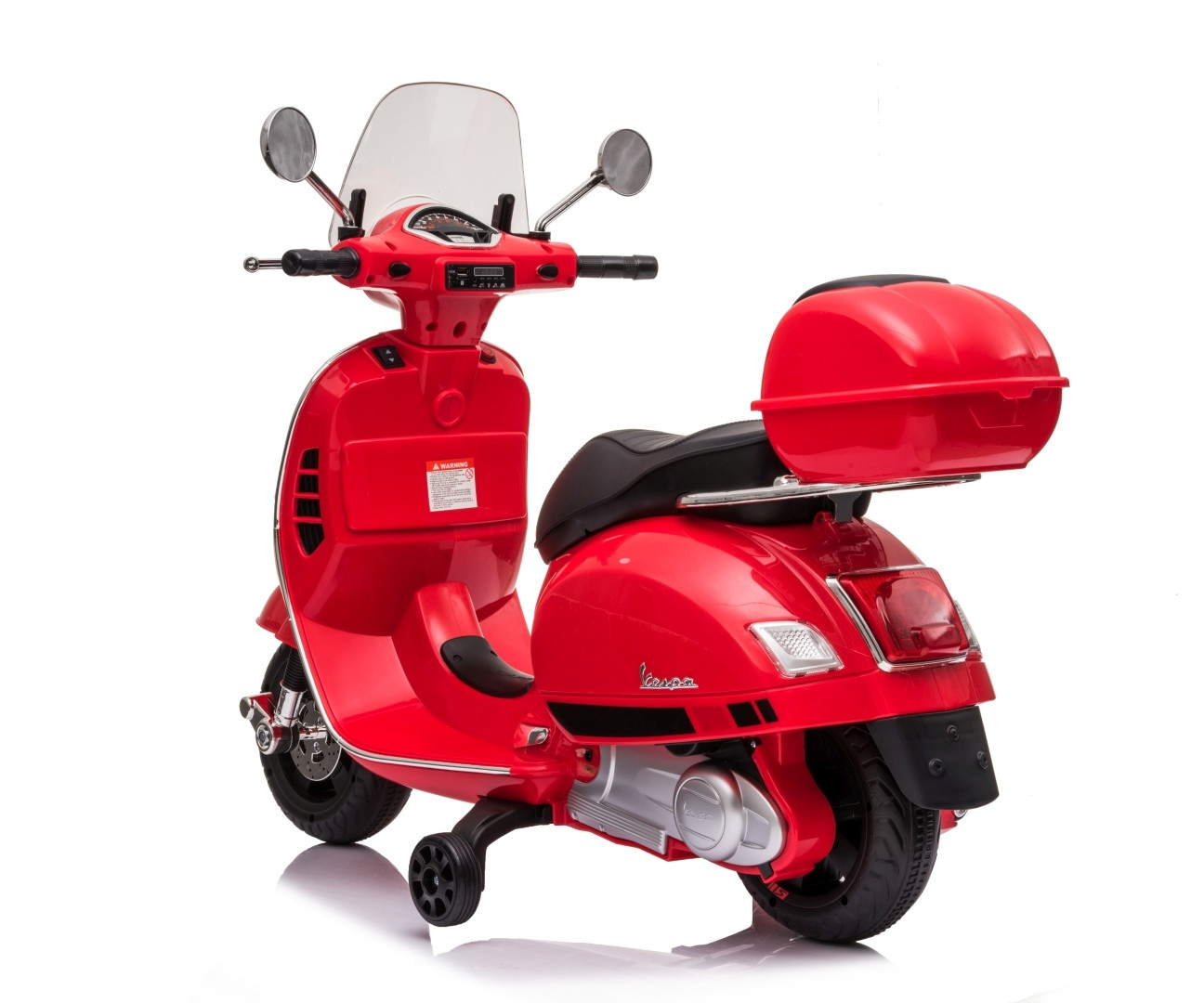 Elektrický skútr Vespa GTS Super červený