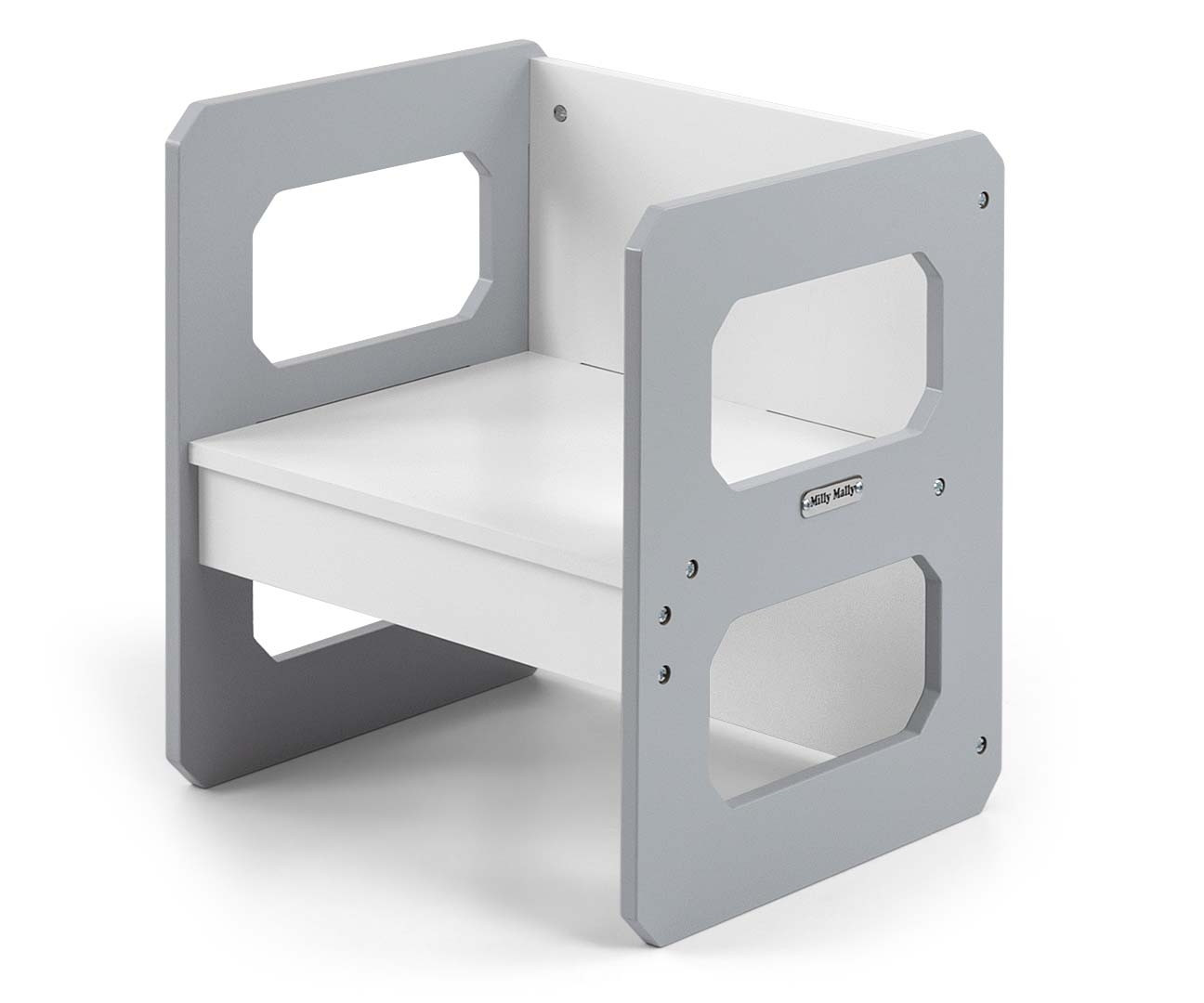 Dětský stůl Stella 3v1 šedý s židlí