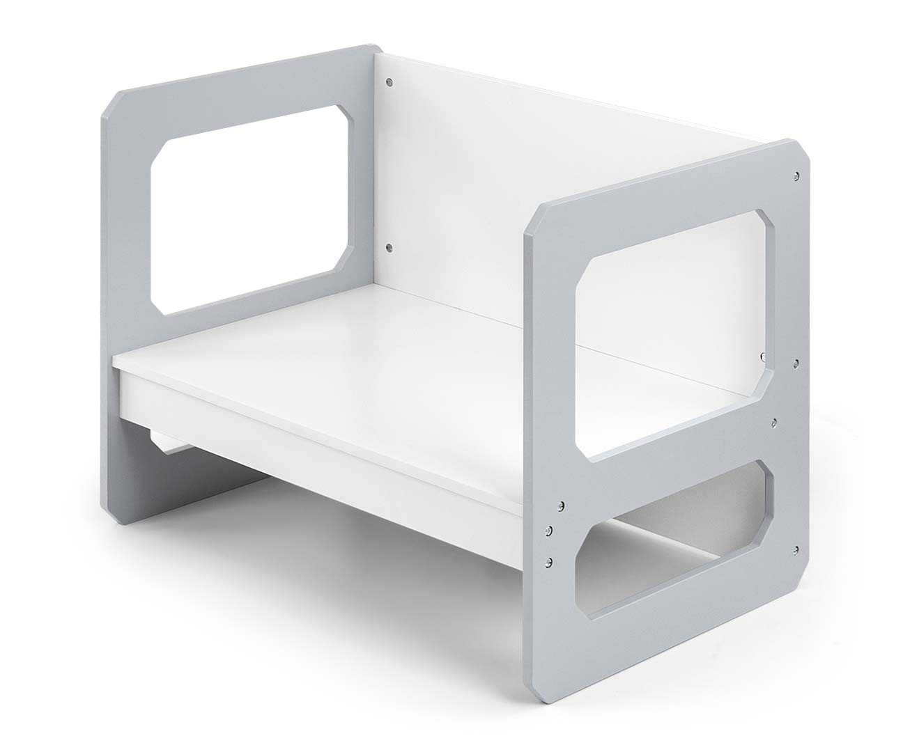 Dětský stůl Stella 3v1 šedý s židlí