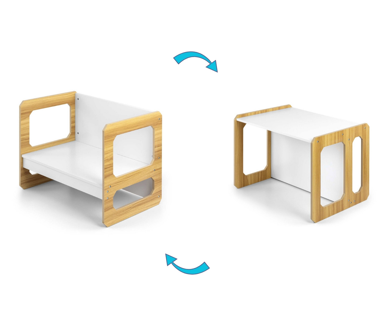 Dětský stůl Stella 3v1 naturální se židlí