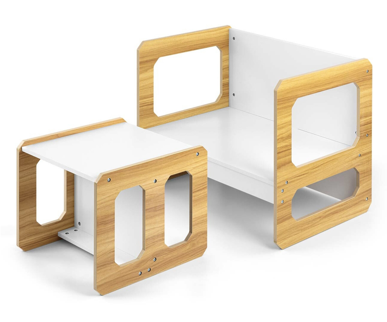Dětský stůl Stella 3v1 naturální se židlí