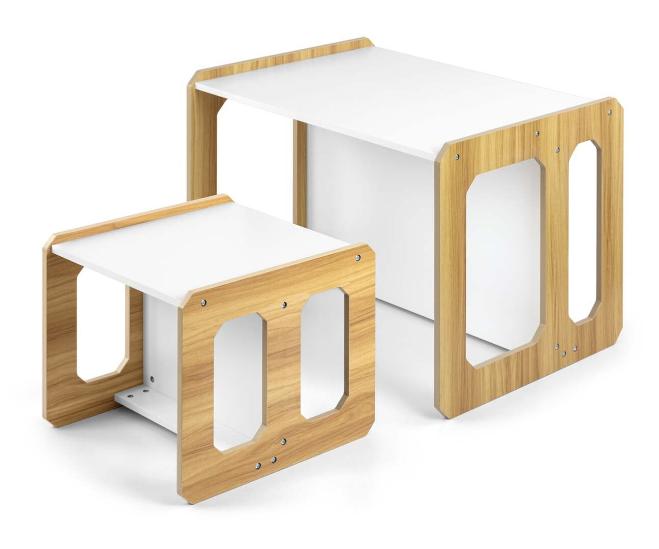 Dětský stůl Stella 3v1 naturální se židlí