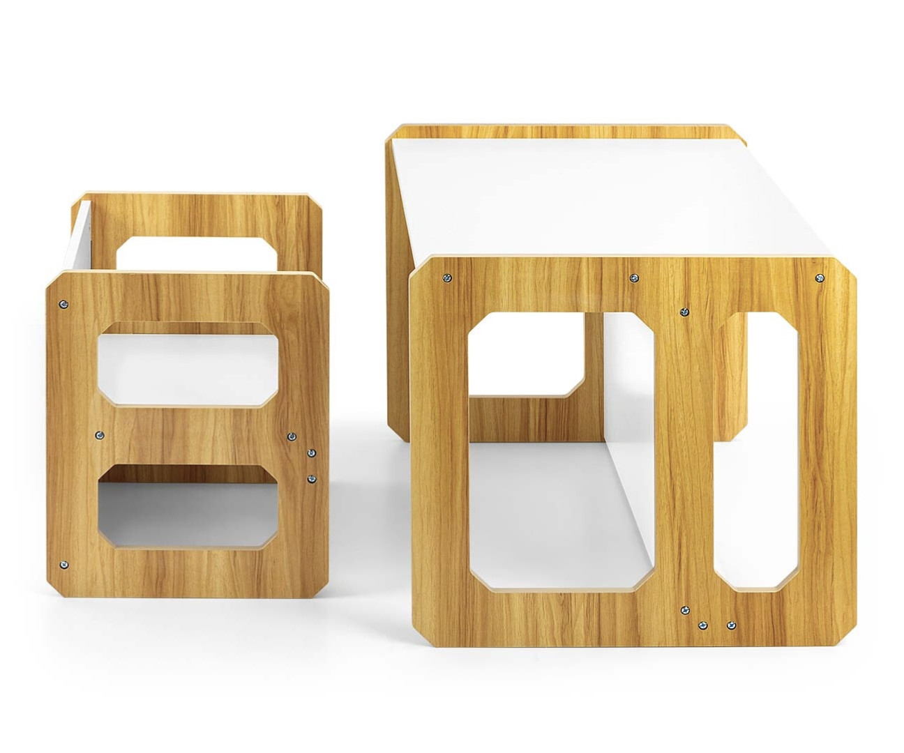 Dětský stůl Stella 3v1 naturální se židlí