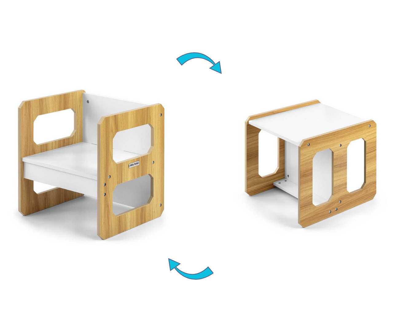 Dětský stůl Stella 3v1 naturální se židlí