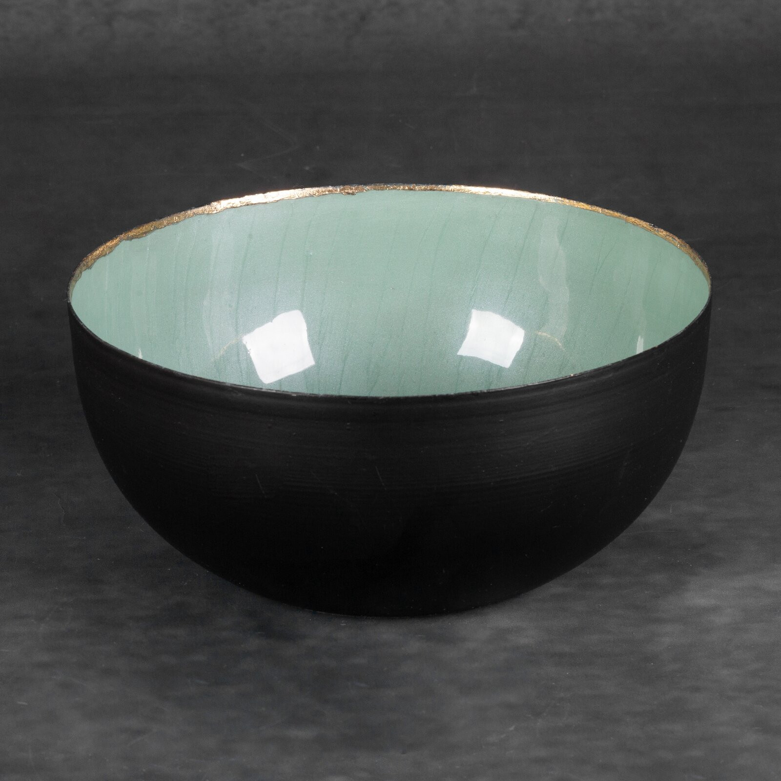 Dekorativní miska DORA 02 černá / zelená