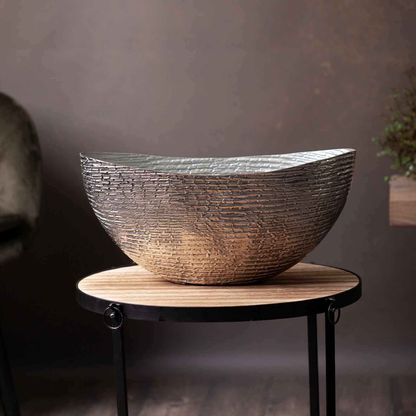 Dekorační miska PARI 1 03 stříbrná