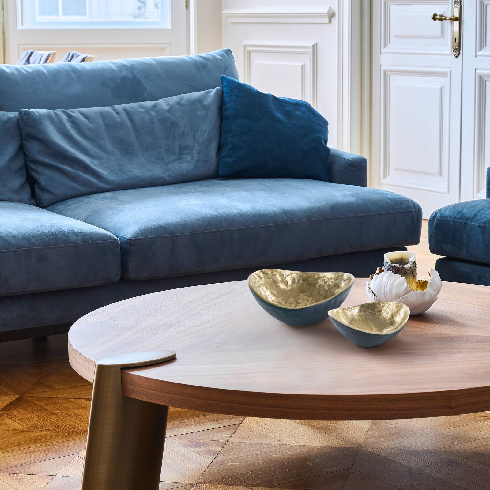 Dekorativní miska PEDRO1 10 granátová / zlatá