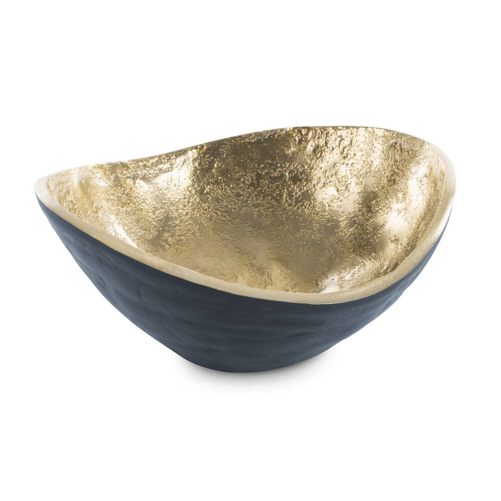 Sada dvou dekorativních misek PEDRO1 11 granátové / zlaté (2ks)