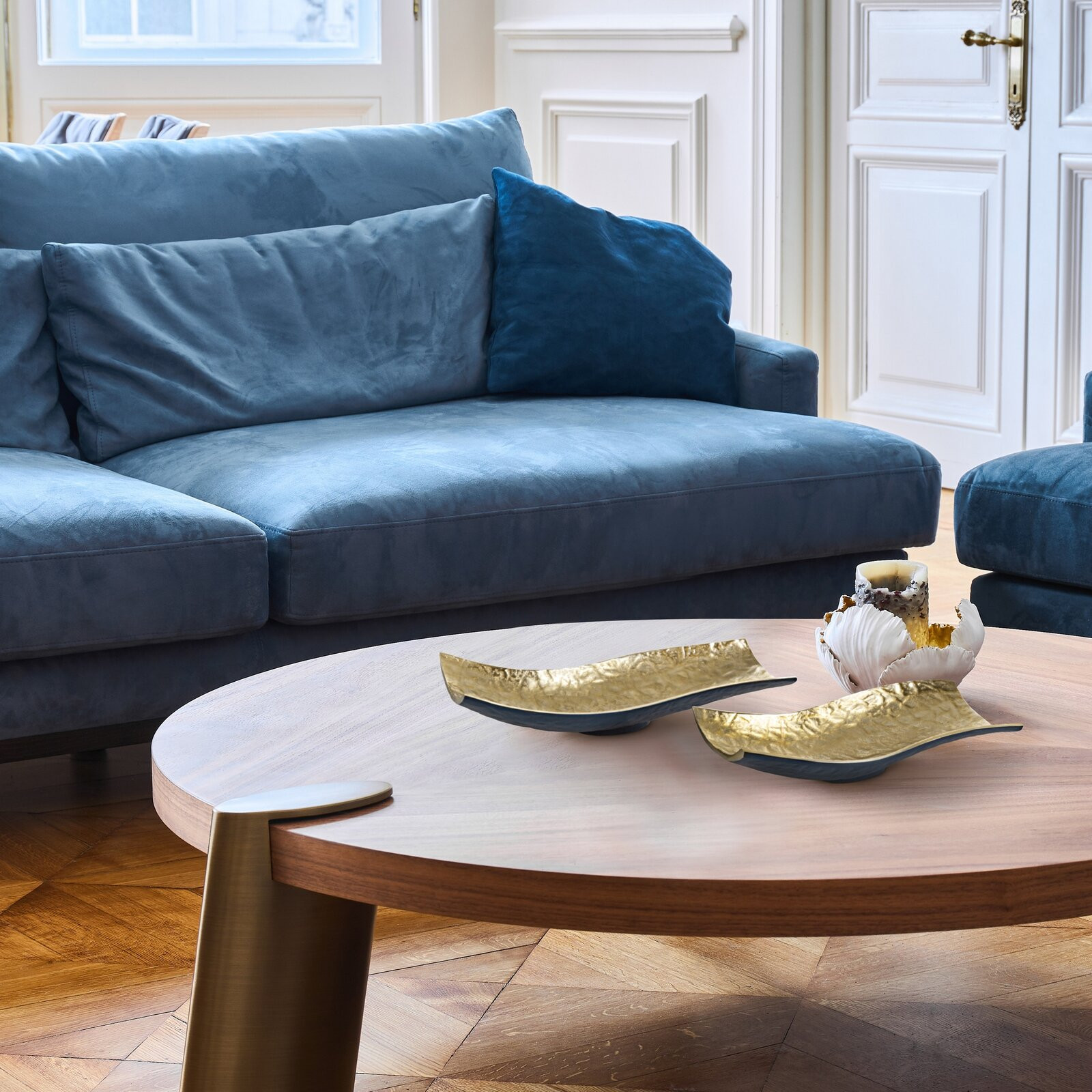 Dekorativní miska PEDRO2 08 granátová / zlatá