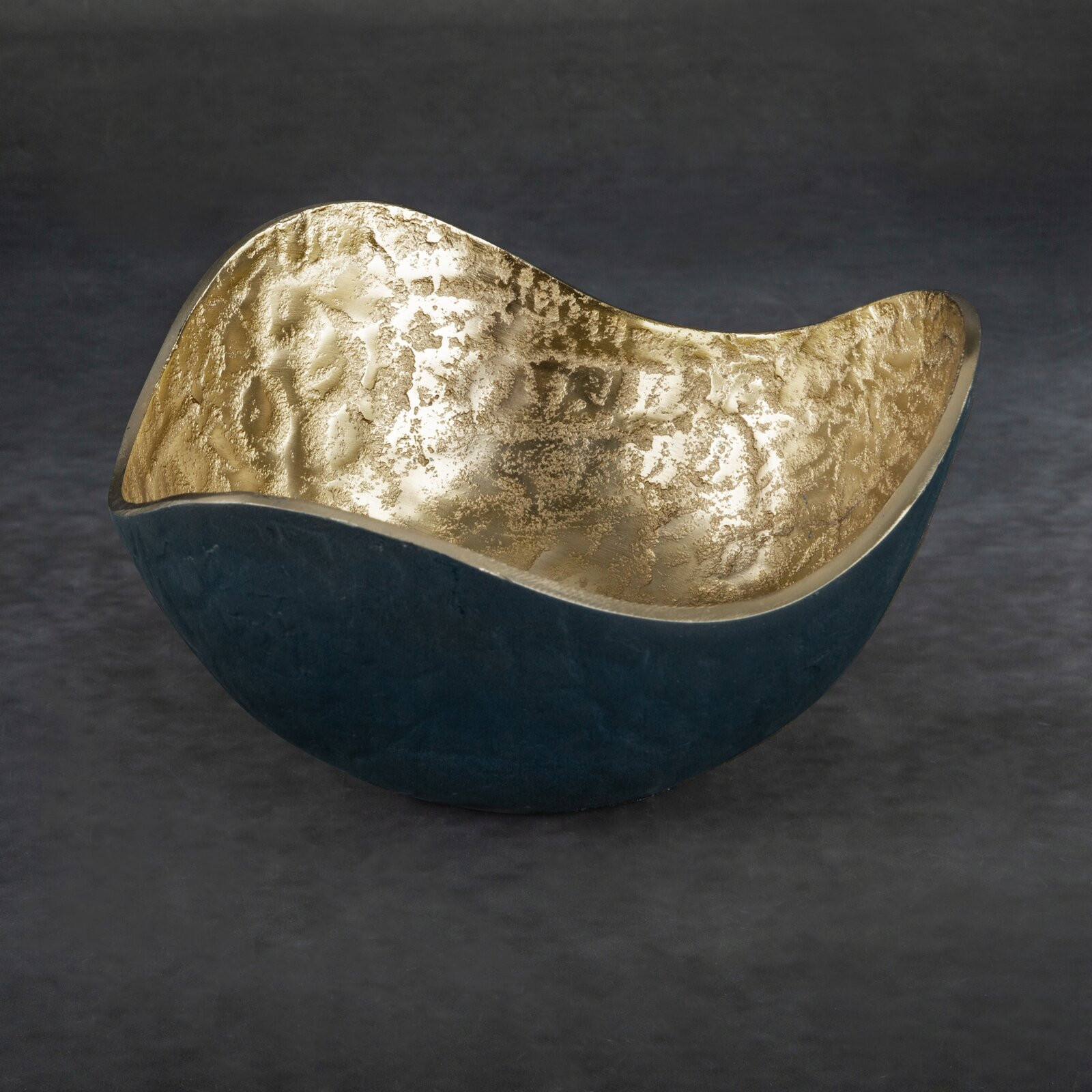 Dekorativní miska PEDRO3 08 granátová / zlatá