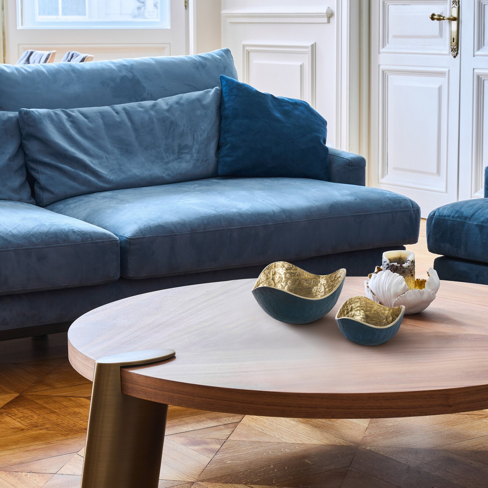 Dekorativní miska PEDRO3 08 granátová / zlatá