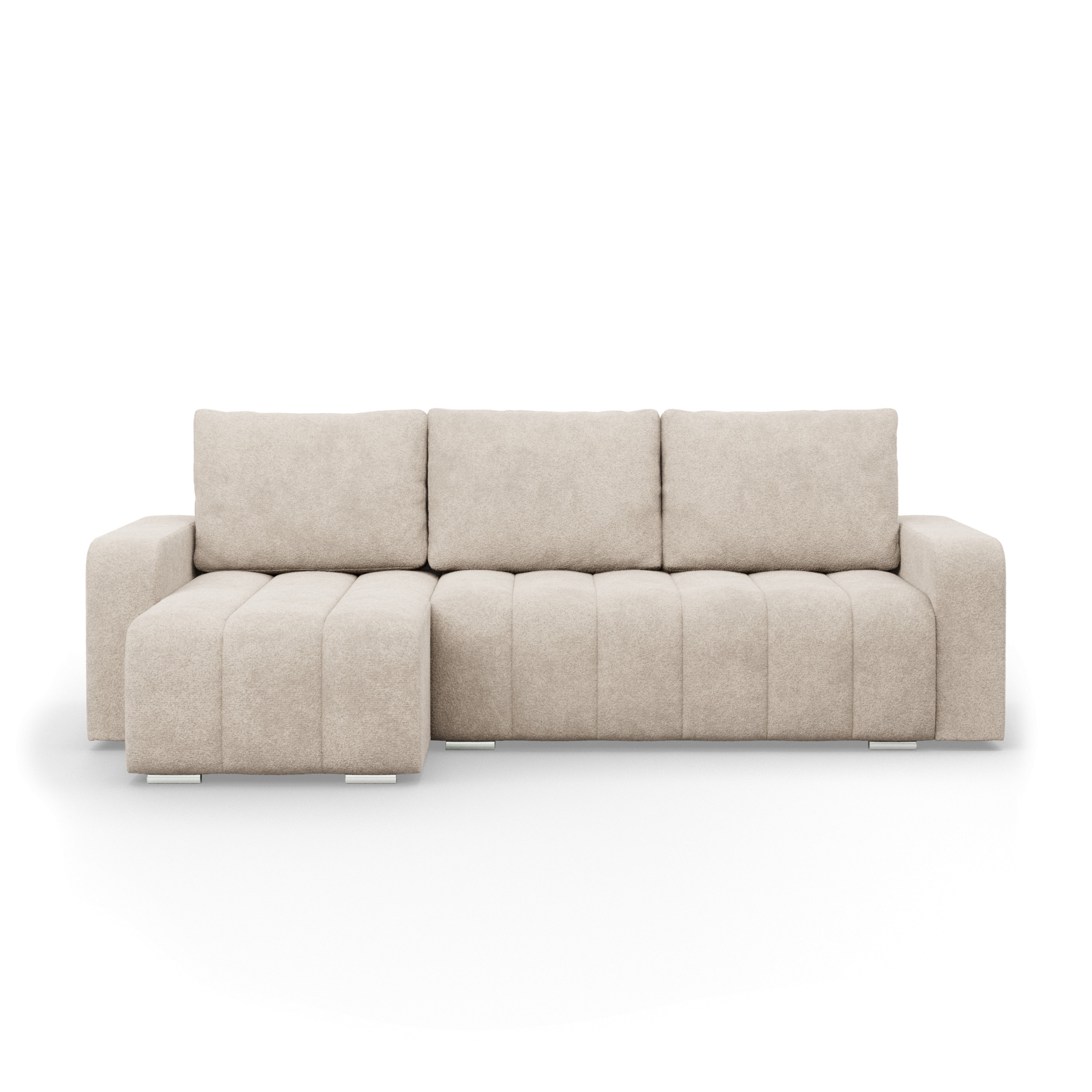 Rohová rozkládací sedačka ABRIELLE levá, béžová