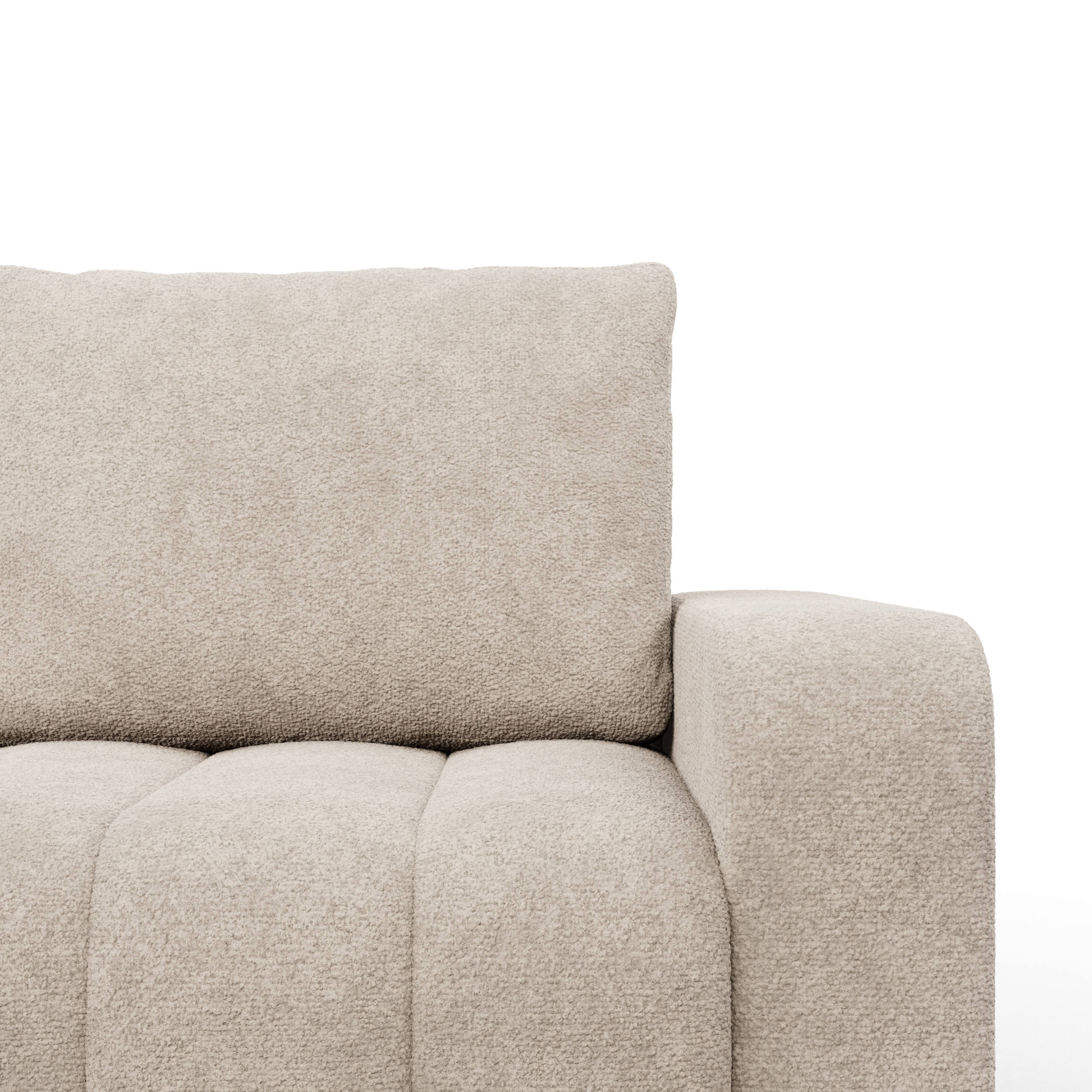 Rohová rozkládací sedačka ABRIELLE levá, béžová