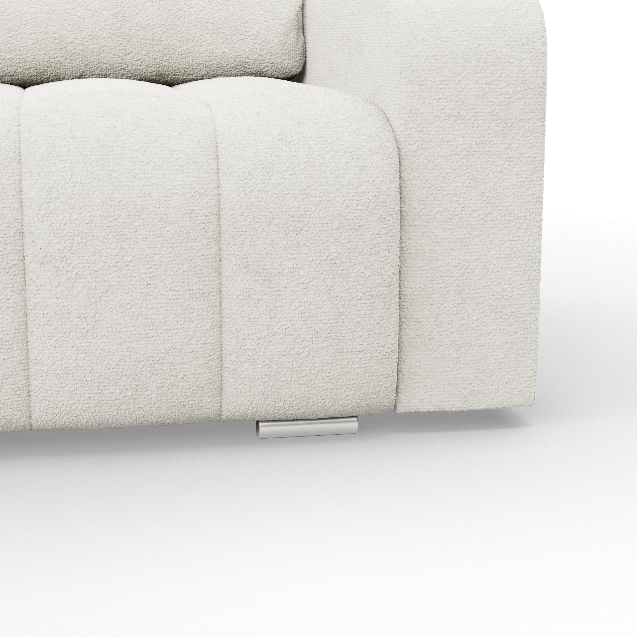 Rohová rozkládací sedačka ABRIELLE levá, krémová