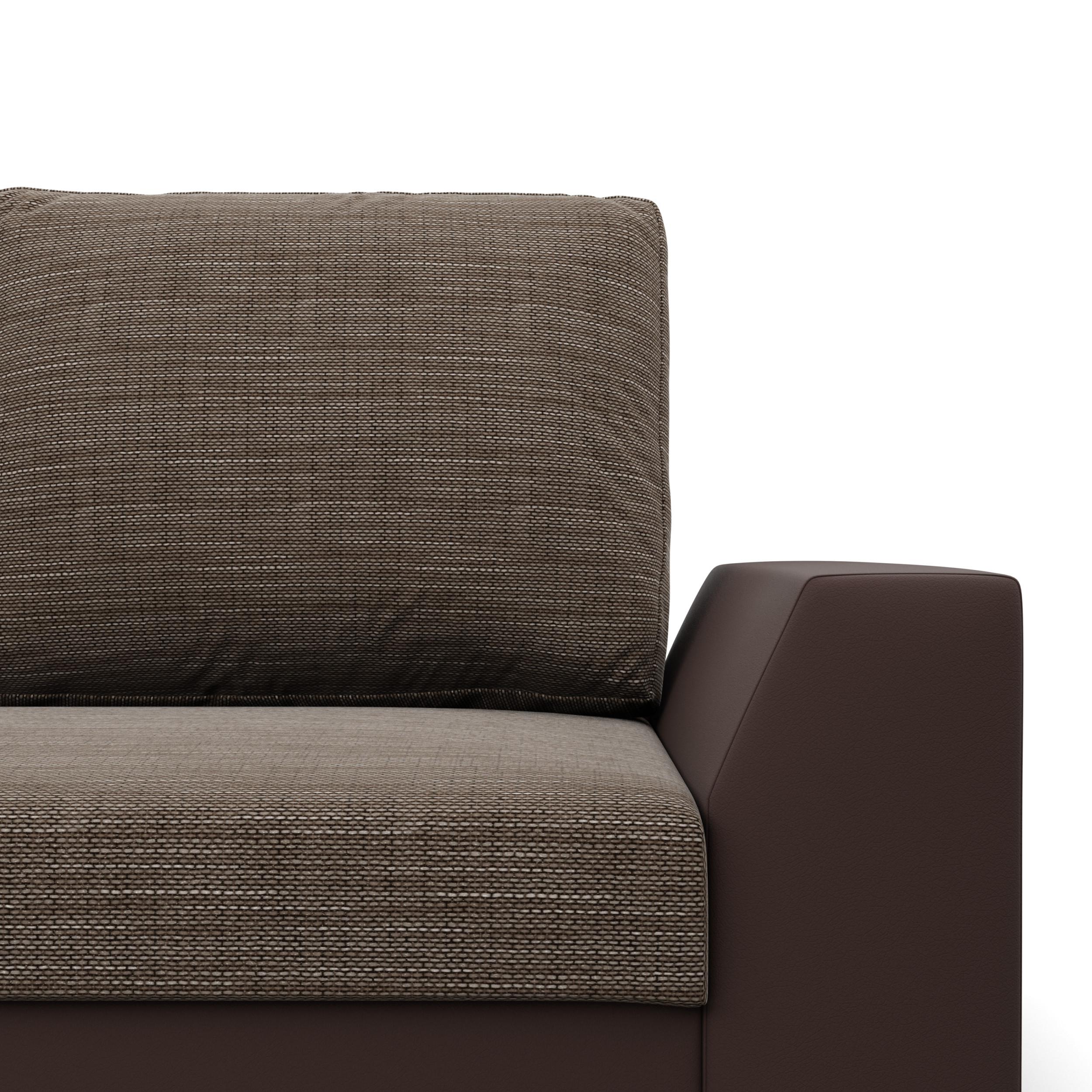 Rohová rozkládací sedačka LUGO cappuccino / hnědá