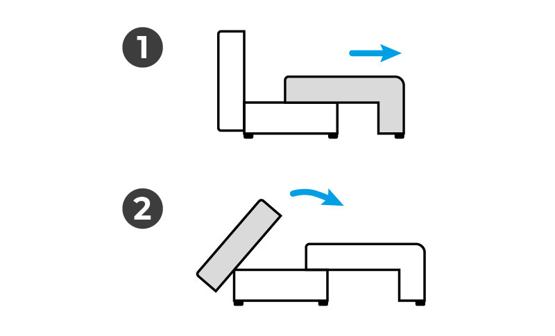 Rohová rozkládací sedačka LUGO šedá / bílá