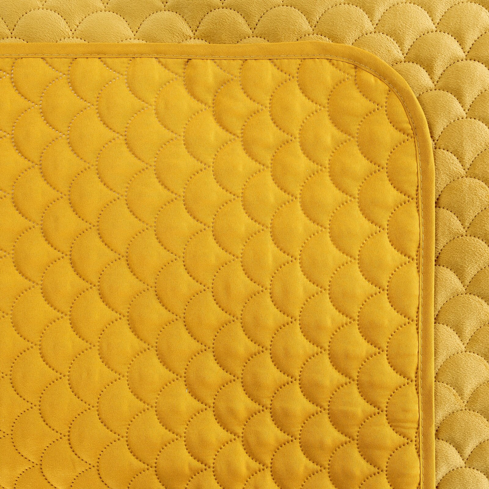 Přehoz na postel ARIEL hořčicový