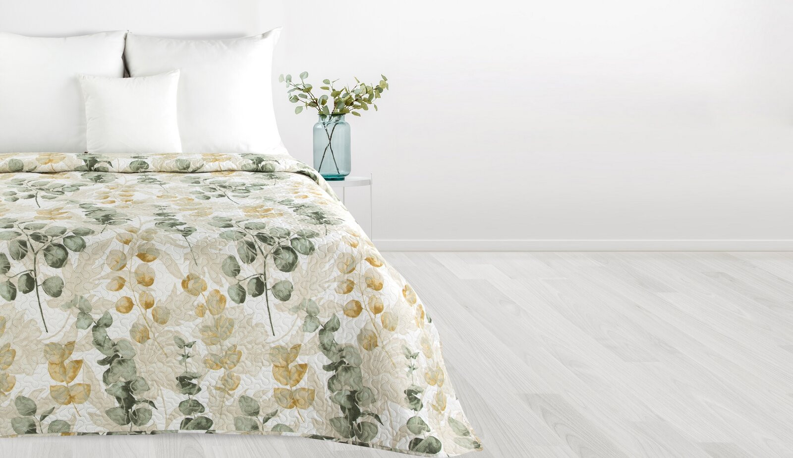 Přehoz D91 FLOWER 04 bílý