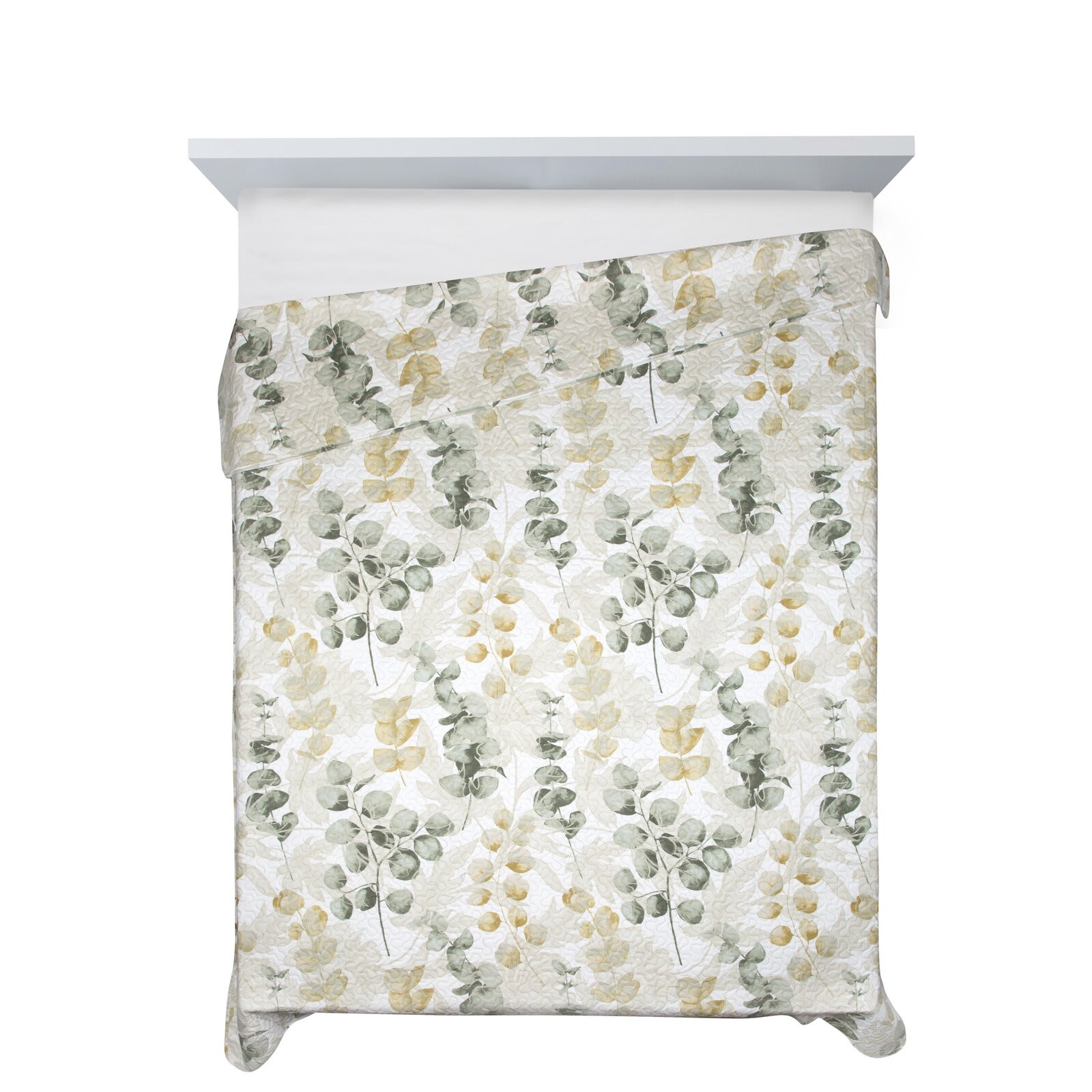 Přehoz D91 FLOWER 04 bílý