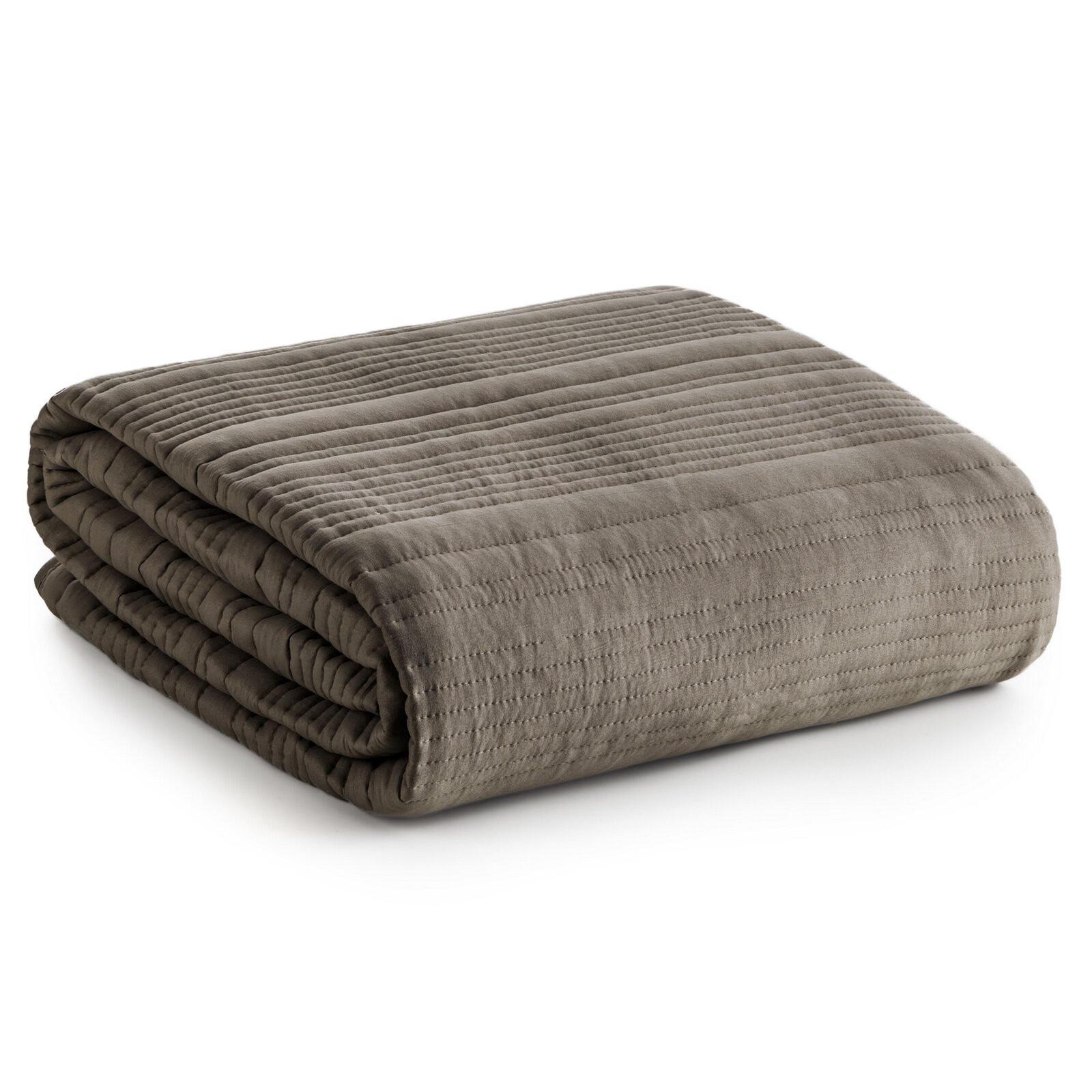 Přehoz na postel TARA tmavě béžový