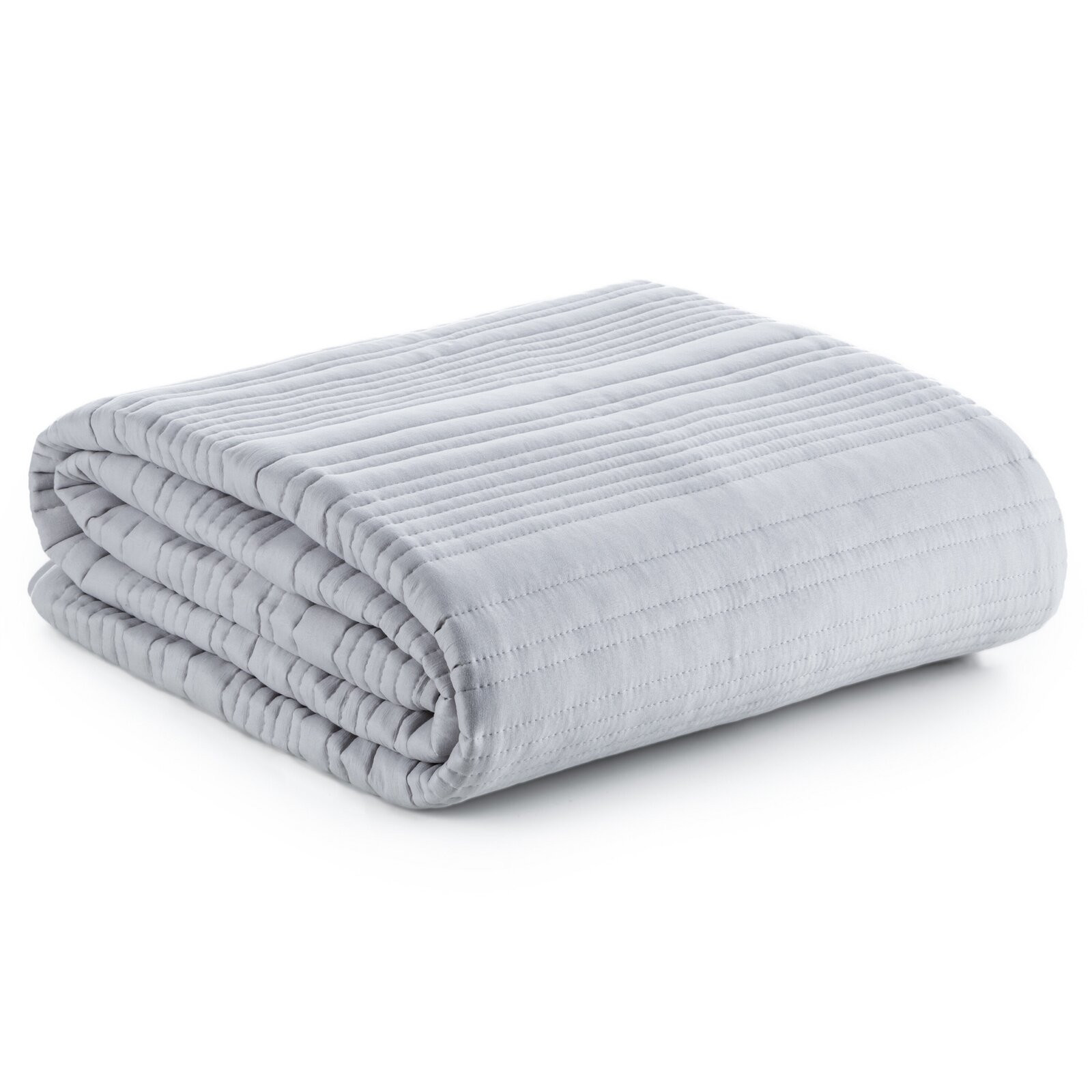 Přehoz na postel TARA stříbrný