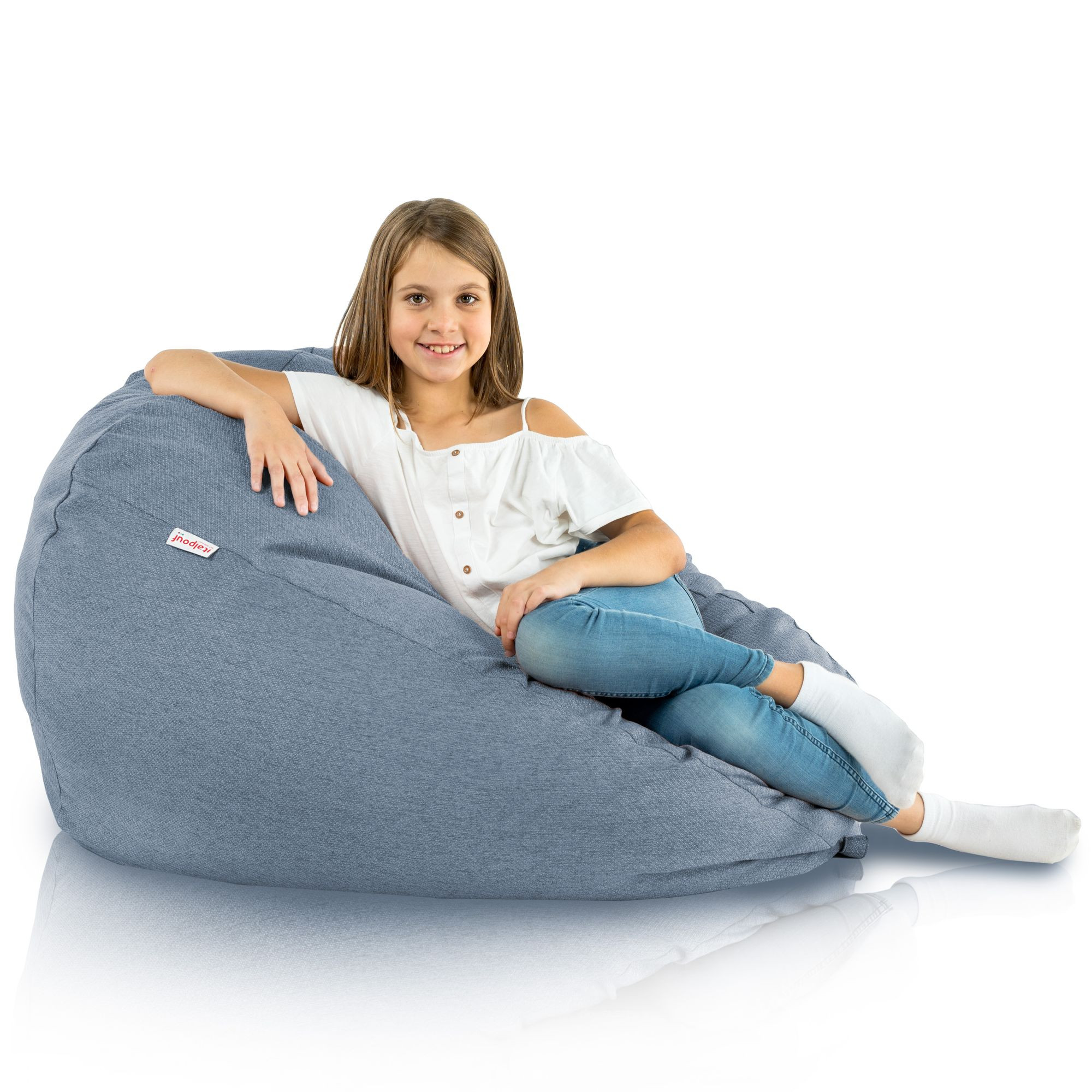 Sedací vak SAKO melanž modrý