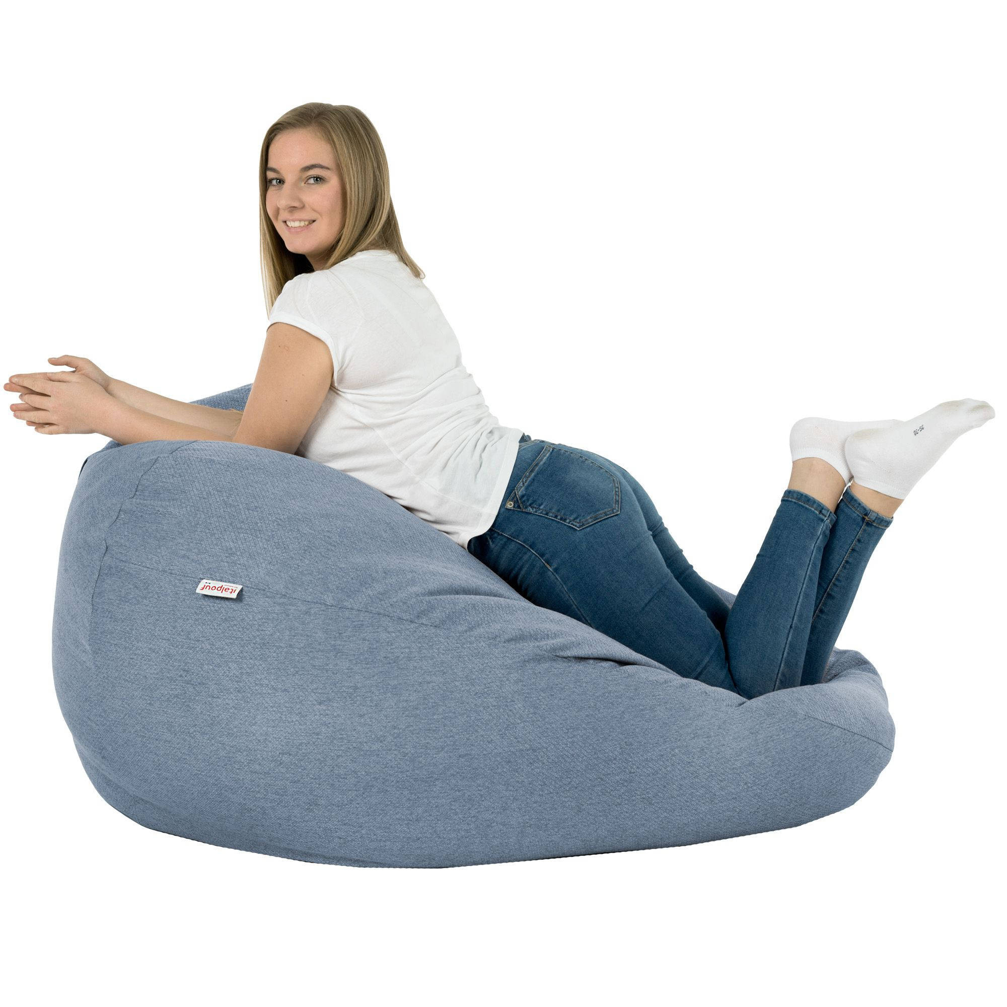 Sedací vak SAKO melanž modrý