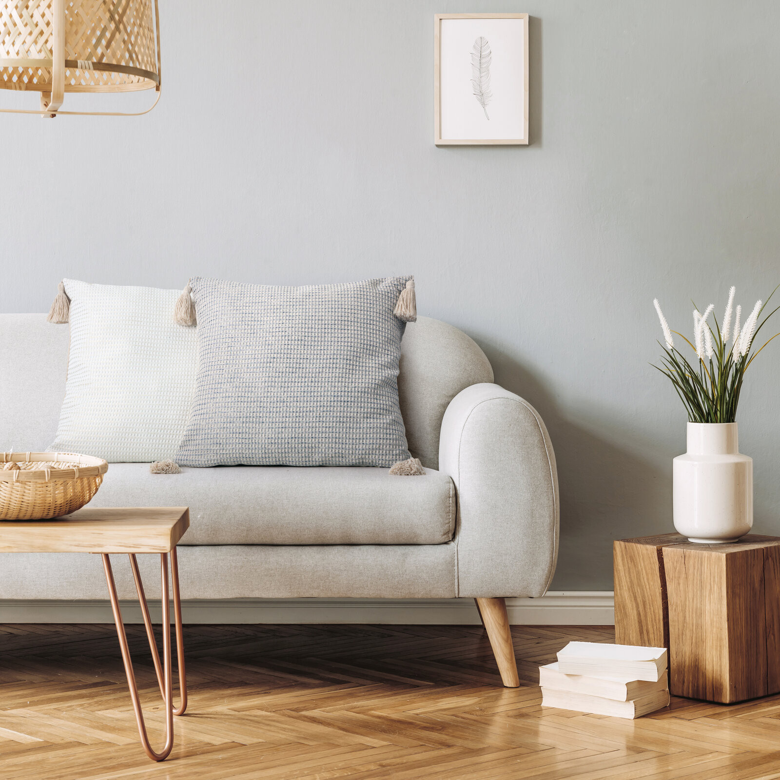 Povlak na polštář BOHO 3 krémovo-stříbrný
