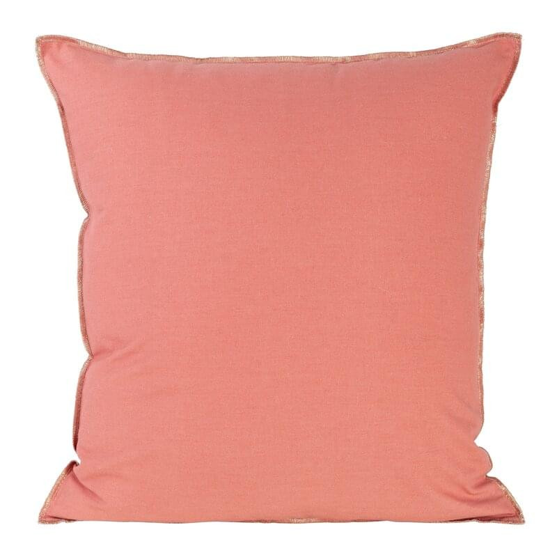Povlak na polštář LEN/4/F, světle růžový / zlatý