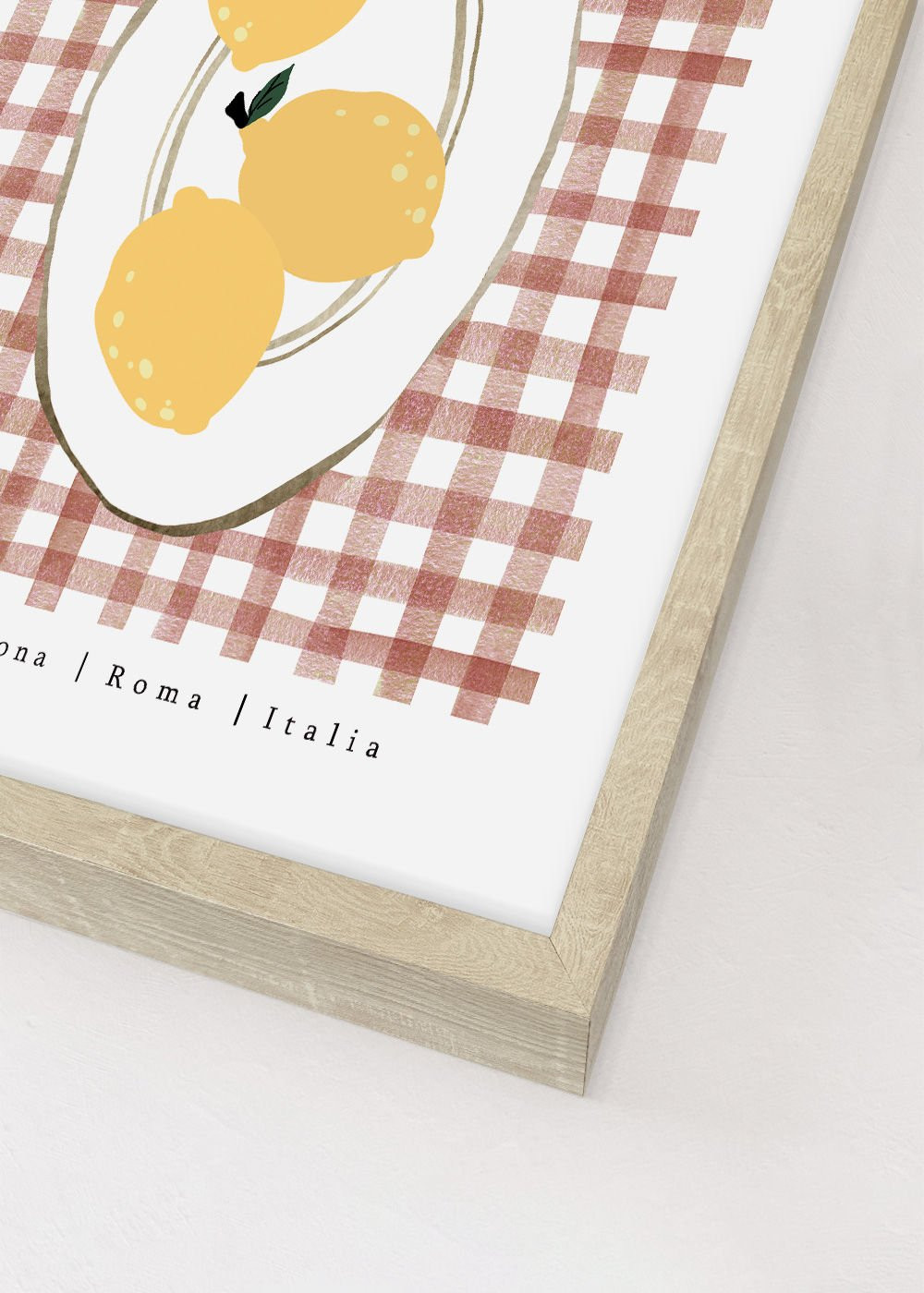 Obraz v rámu 149-585 PLATE WITH LEMONS