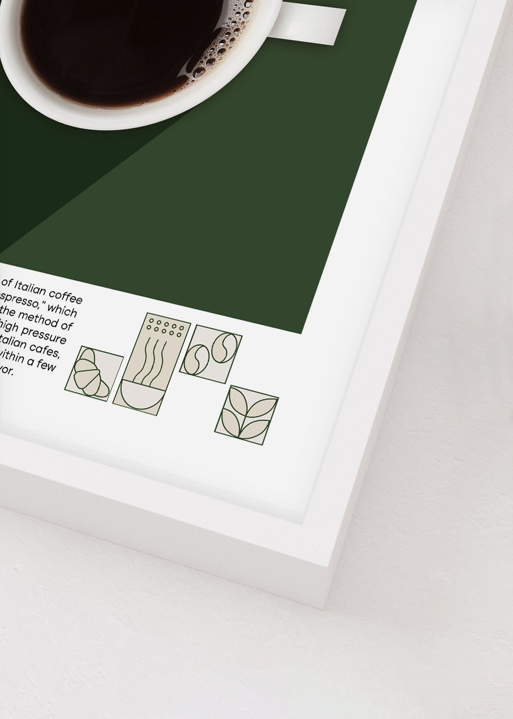 Obraz v rámu 149-W1 CUP OF ESPRESSO