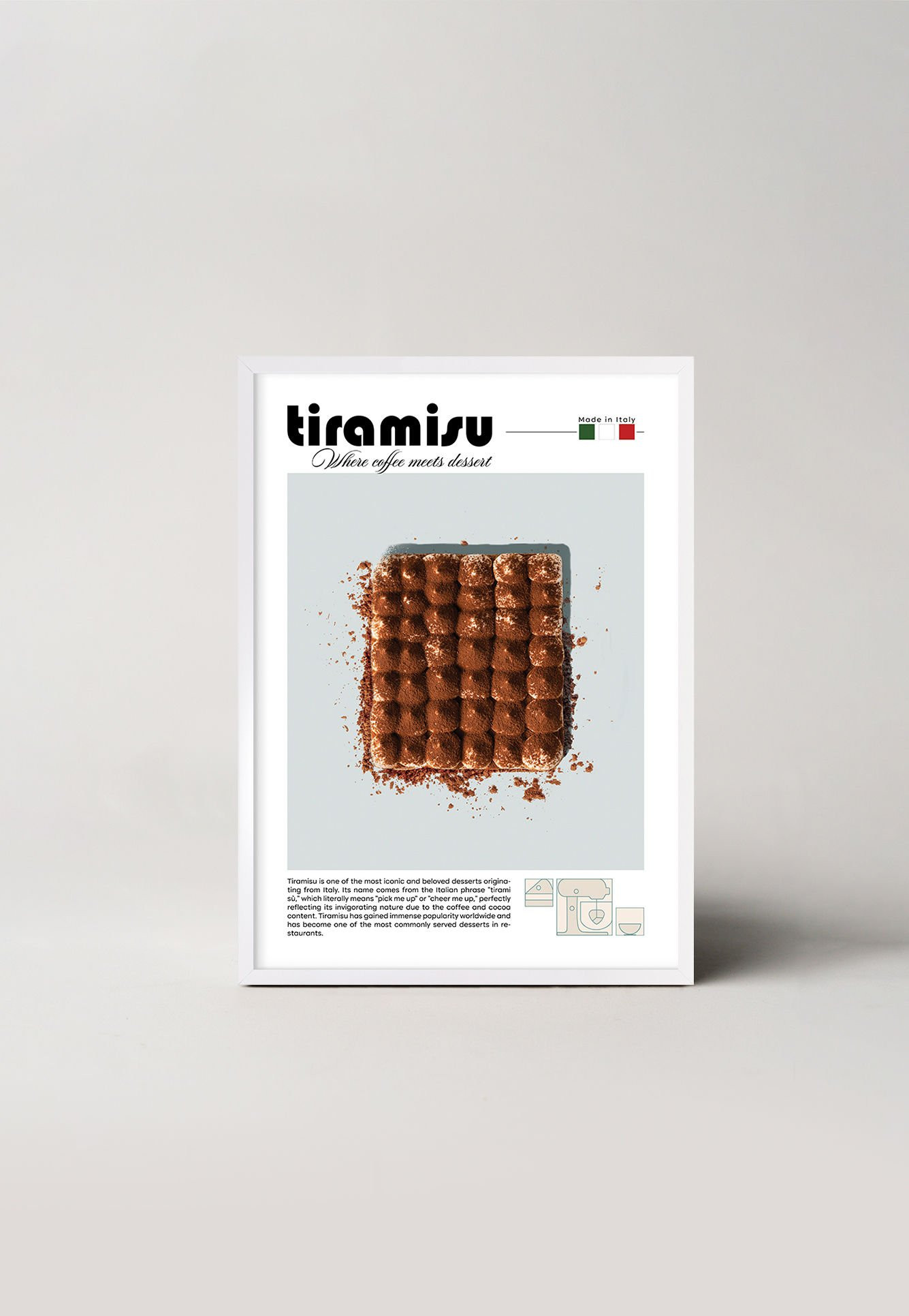 Obraz v rámu TIRAMISU DESSERT 149-W1