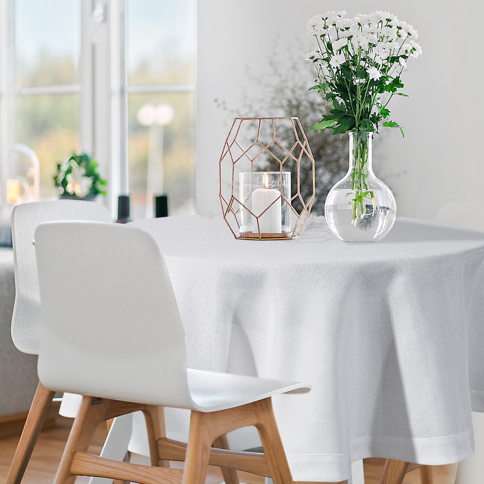 Ubrus BIANCA 2 bílý kruh