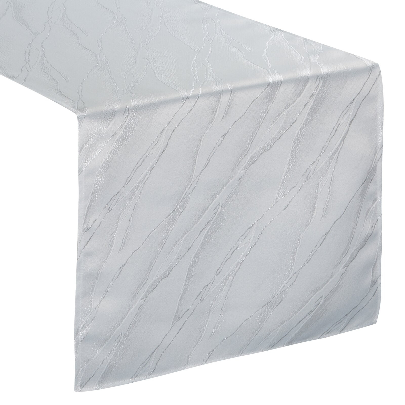 Ubrus ERIKA bílý / stříbrný