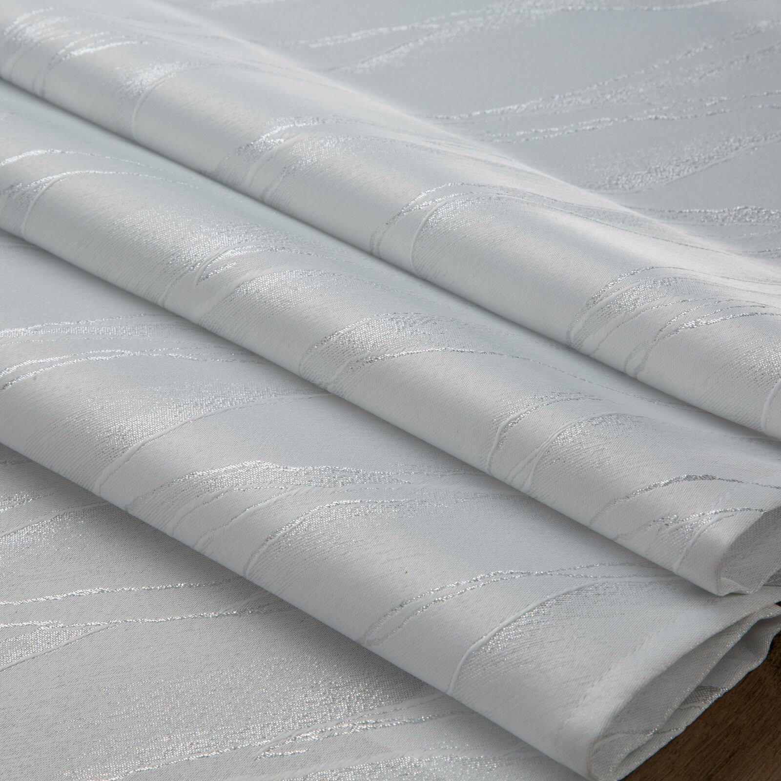 Ubrus ERIKA bílý / stříbrný