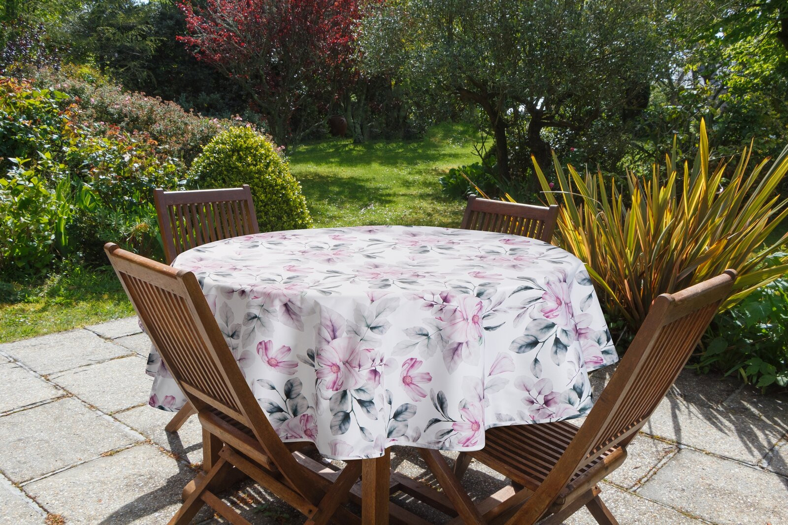 Ubrus GARDEN 30E bílý / růžový