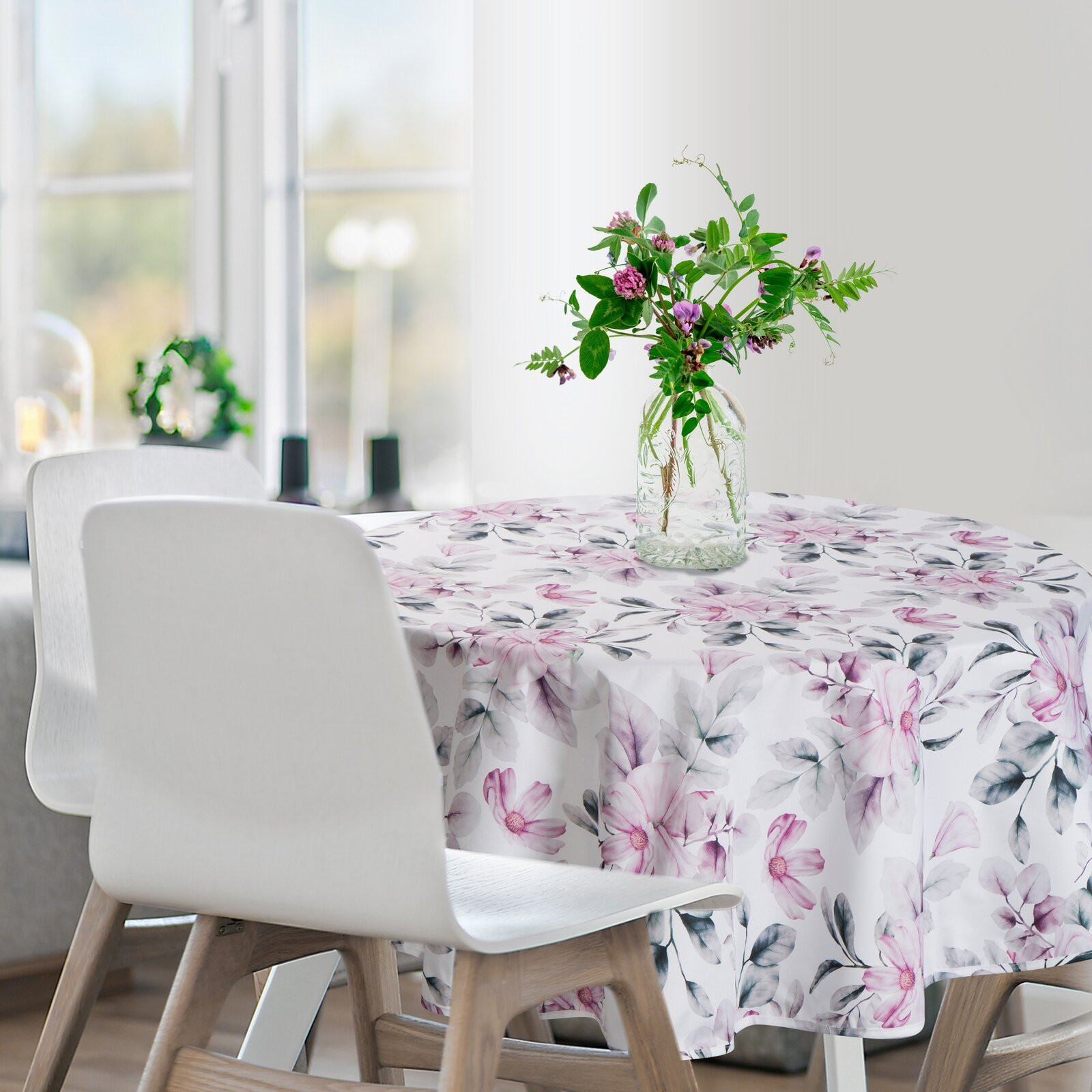 Ubrus GARDEN 30E bílý / růžový