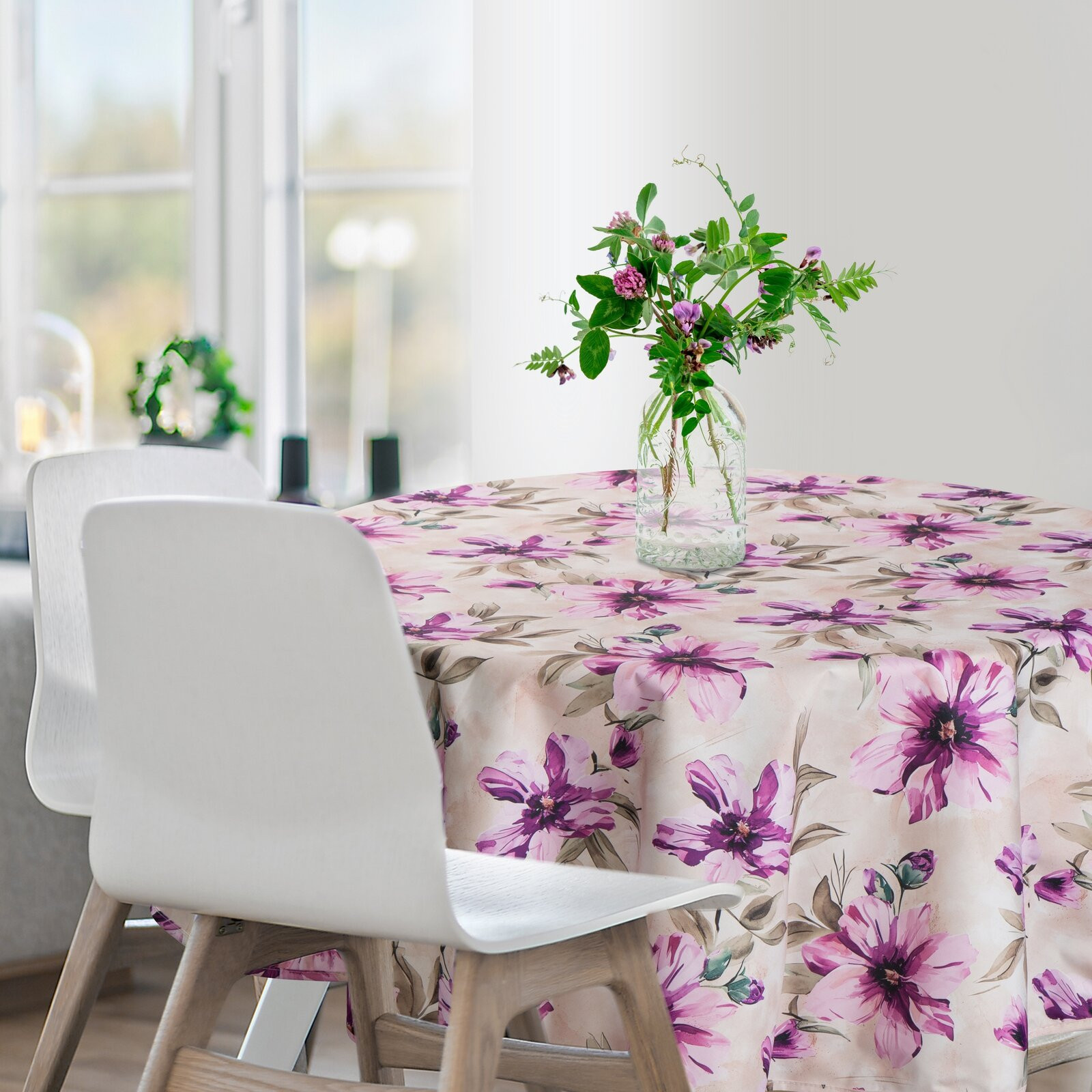 Ubrus GARDEN 29E krémový / růžový