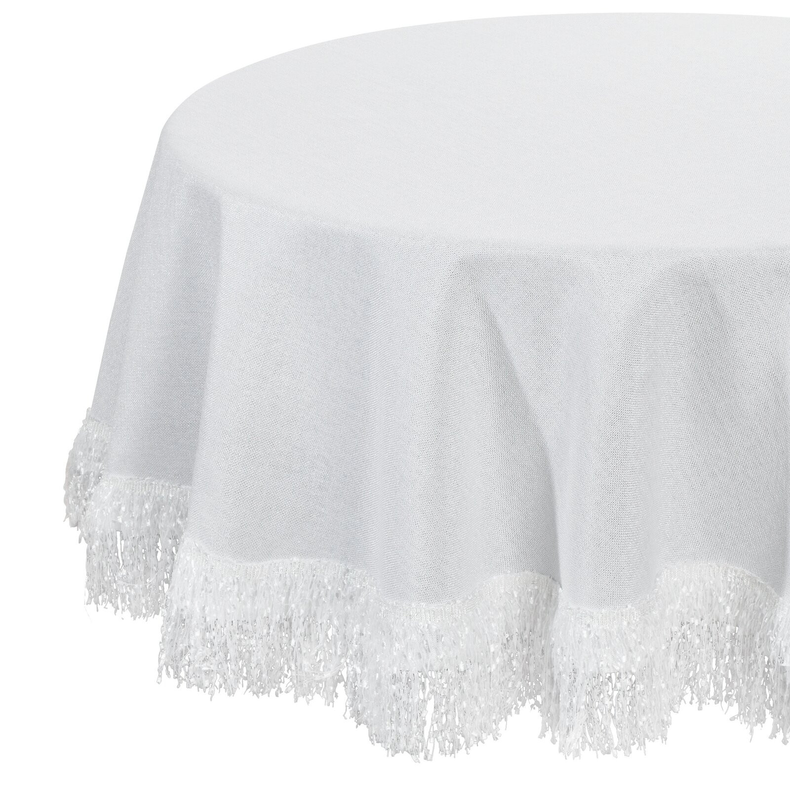 Ubrus JASPER bílý kruh