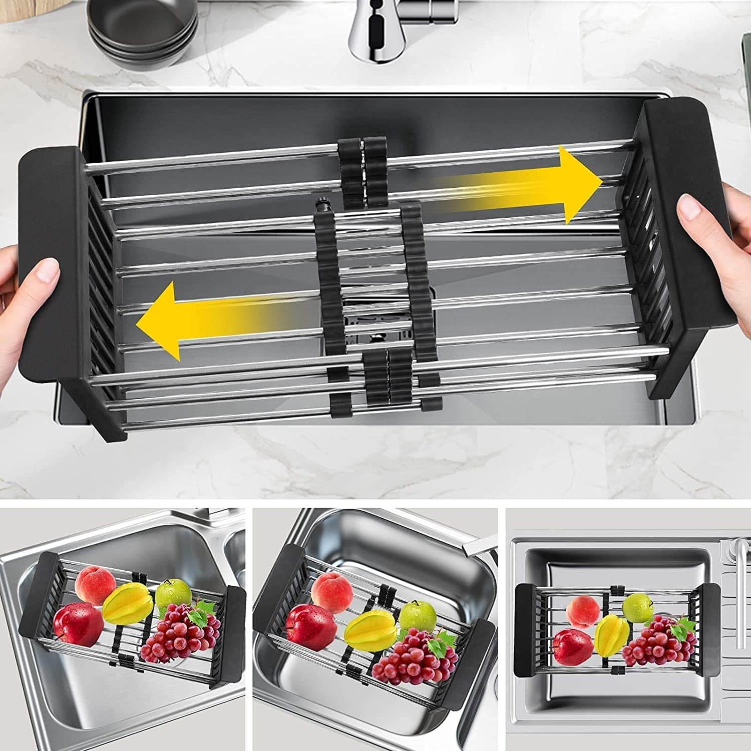 Odkapávač na zeleninu ORDOS černý