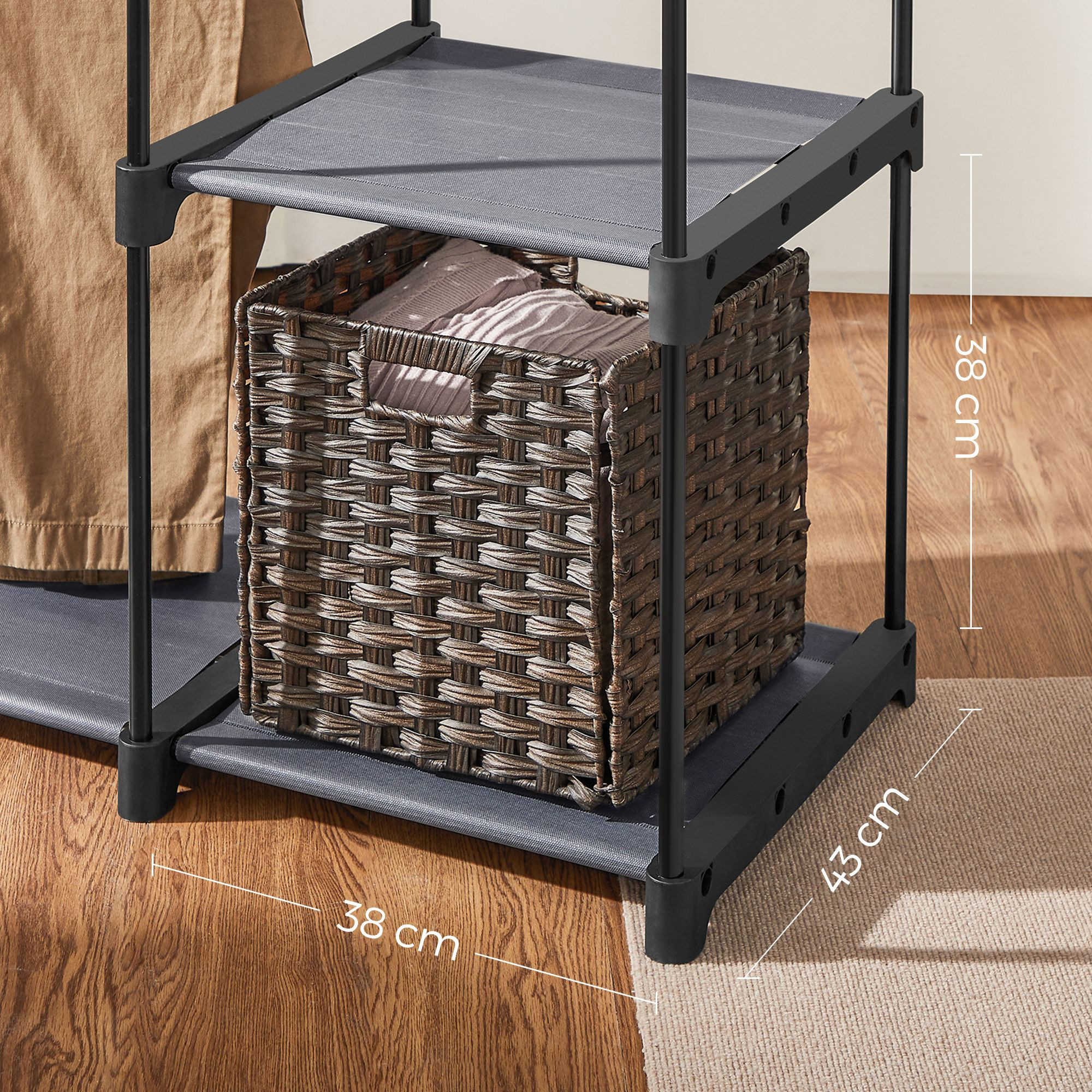 Otevřená šatní skříň RYG024G02