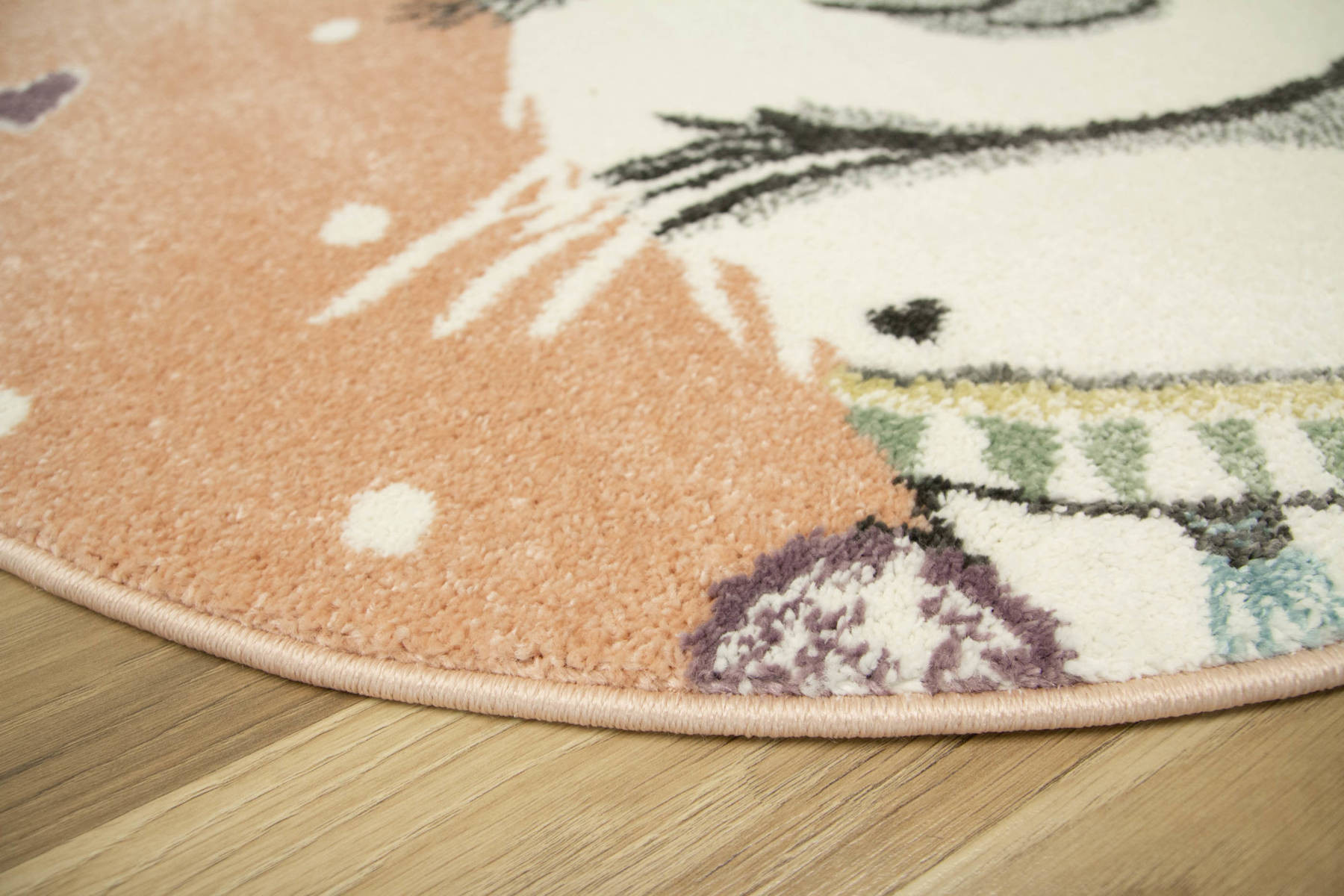 Dětský koberec Lima C882A růžový / krémový