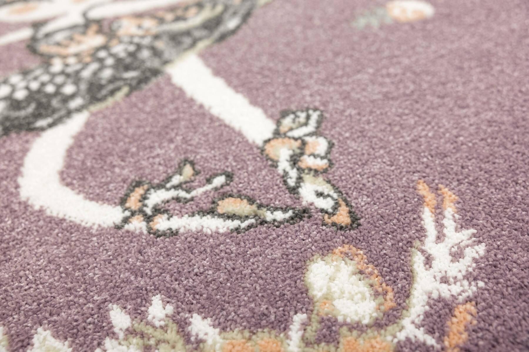 Koberec Lima G938A baletka, fialový / krémový kruh