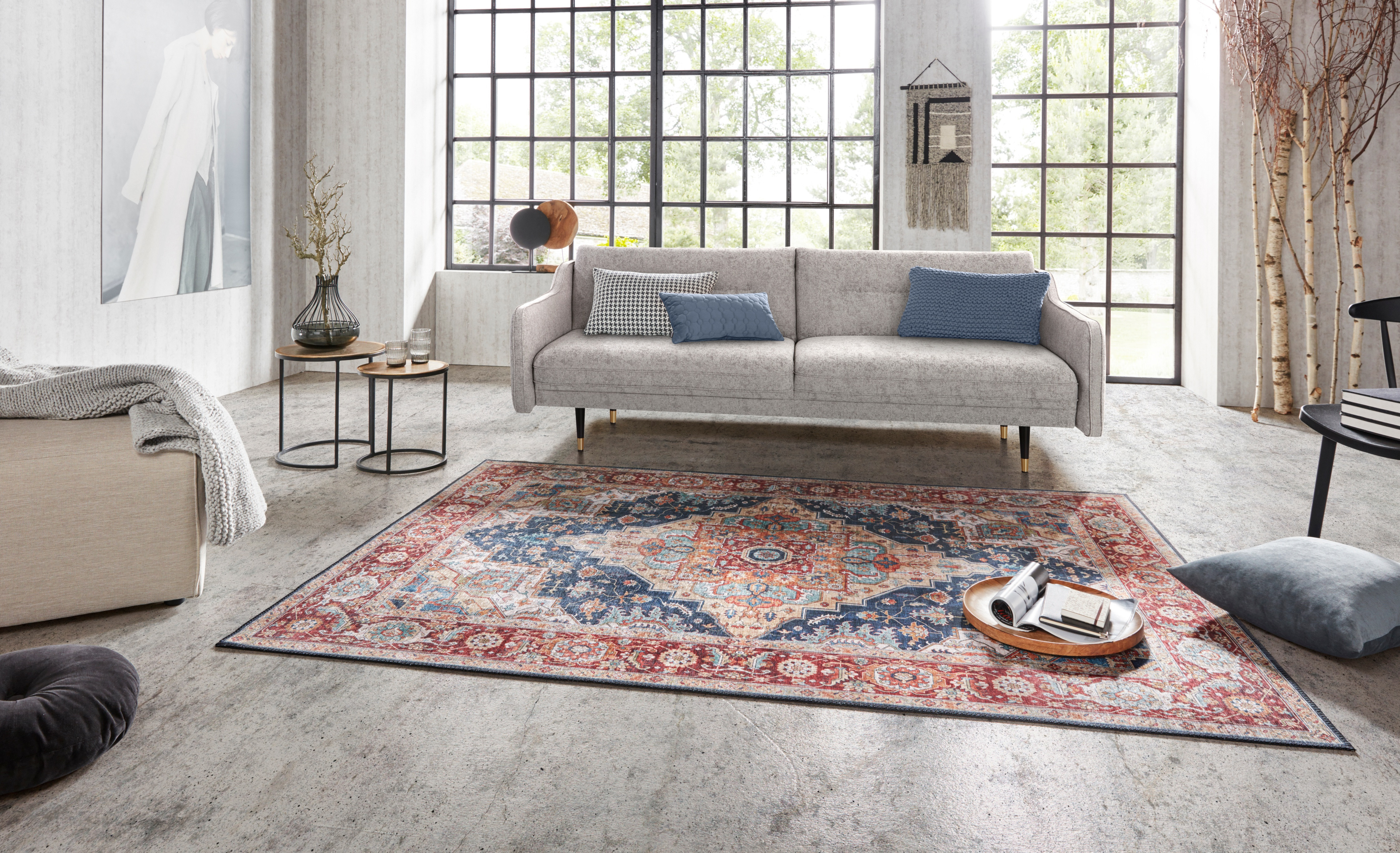 Koberec Hanse Home Asmar Sylla tmavě modrý