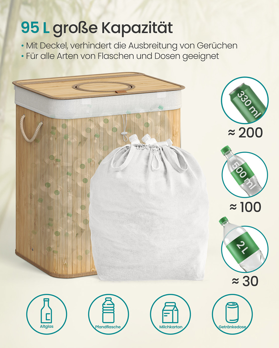 Koš na PET láhve 95L RRB060Y01