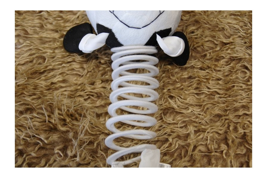 Plyšový maskot SOCCER bílý