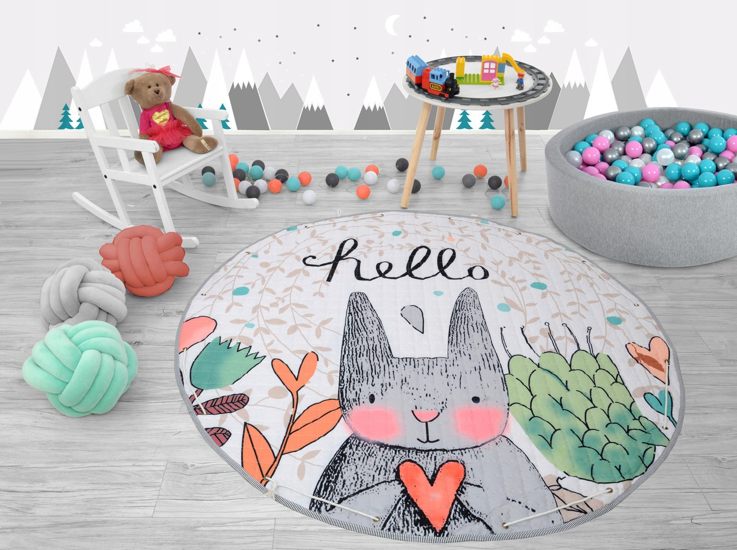 Podložka na hračky RABBIT 150 cm